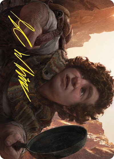 Sam, Loyal Attendant Art Card - Gold Stamped Signature