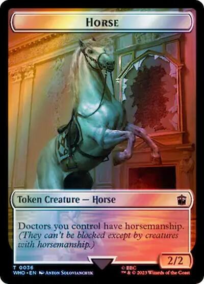 Horse // Food (0057) Double-Sided Token