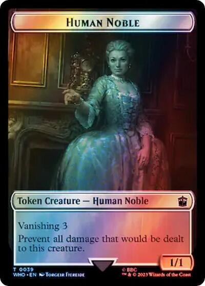 Human Noble // Beast Double-Sided Token