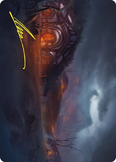 Field of Ruin Art Card - Gold Stamped Signature
