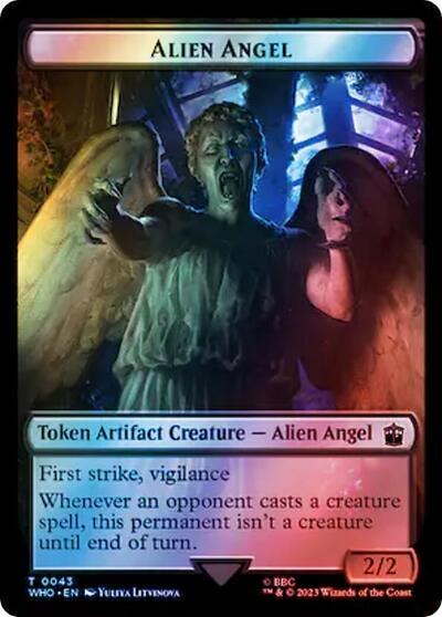 Alien Angel // Alien Salamander Double-Sided Token