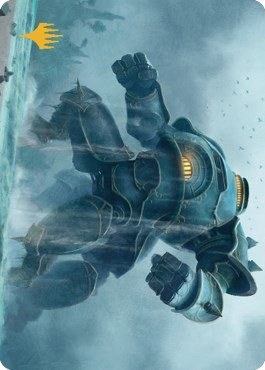 Depth Charge Colossus Art Card - Gold Stamped Planeswalker Symb