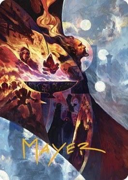 Urza's Command Art Card - Gold Stamped Signature