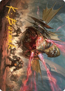 Liberator, Urza's Battlethopter Art Card - Gold Stamped Signature