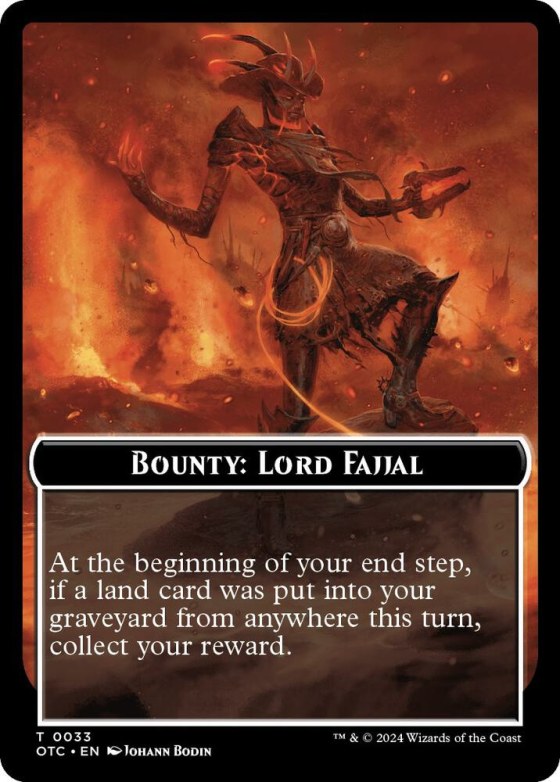 Bounty: Lord Fajjal // Bounty Rules Double-Sided Token - Normal Bounty Lord Fajjal Boun
