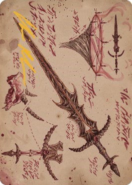 Blackblade Reforged Art Card - Gold Stamped Signature