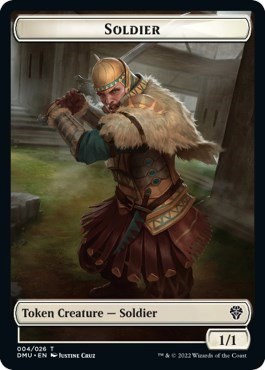 Soldier // Knight Double-Sided Token - Foil Soldier Knight Double Sid