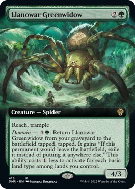 Llanowar Greenwidow - Foil
