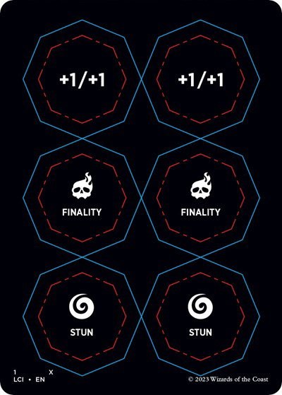 Punch Card Token - 1 2