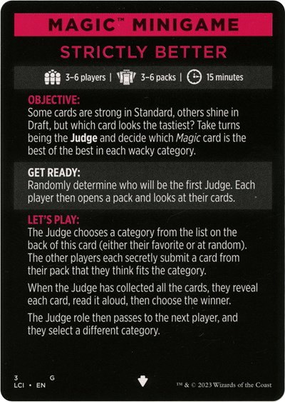 Magic Minigame: Strictly Better - Normal Magic Minigame Strictly