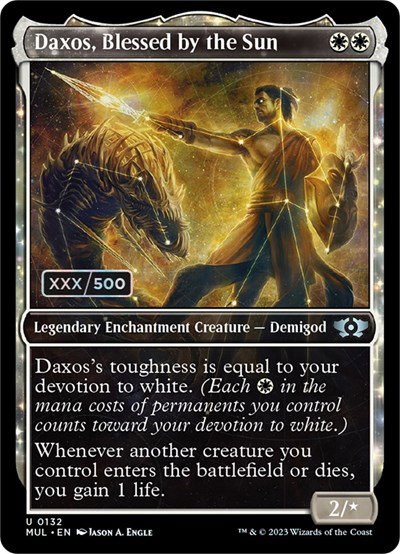 Daxos, Blessed by the Sun - Serial Numbered
