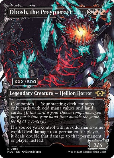 Obosh, the Preypiercer - Serial Numbered