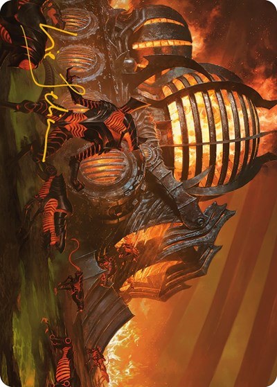 Urabrask's Forge Art Card - Gold Stamped Signature