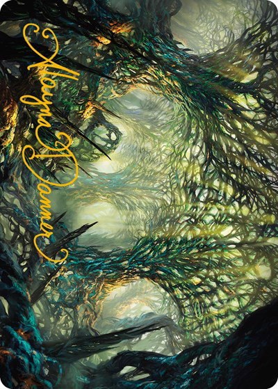 The Hunter Maze Art Card - Gold Stamped Signature