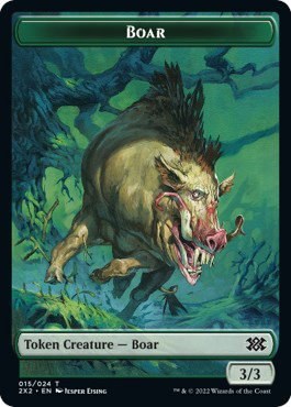 Boar // Treasure Double-Sided Token - Foil