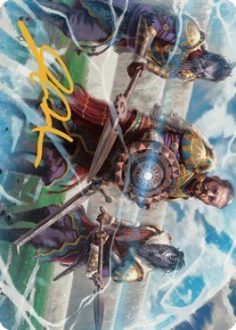 Argivian Phalanx Art Card - Gold Stamped Signature