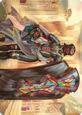 Guardian of New Benalia Art Card - Gold Stamped Signature