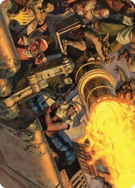 Mana Cannons Art Card - Gold Stamped Signature