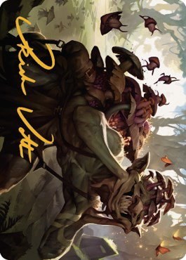 Sprouting Goblin Art Card - Gold Stamped Signature