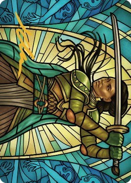 Shanna, Purifying Blade Art Card - Gold Stamped Signature