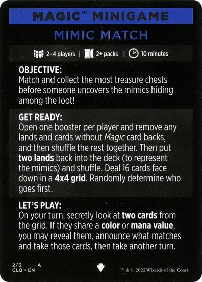 Magic Minigame: Mimic Match - Normal Magic Minigame Mimic Ma