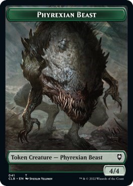 Phyrexian Beast // Wurm Double-Sided Token