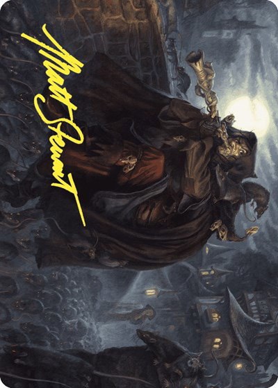 Totentanz, Swarm Piper Art Card - Gold Stamped Signature