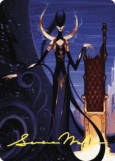 Ashiok, Wicked Manipulator Art Card - Gold Stamped Signature