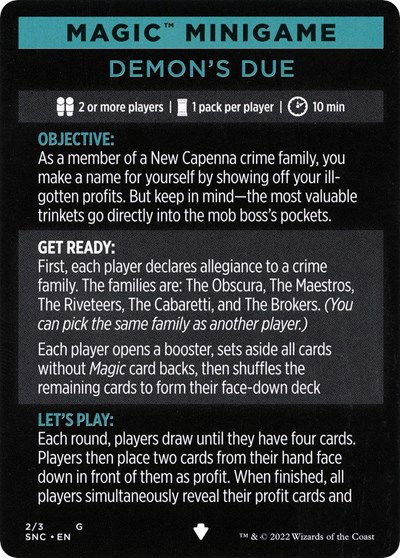 Magic Minigame: Demon's Due - Normal Magic Minigame Demon S 
