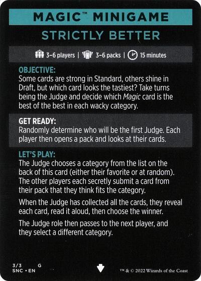 Magic Minigame: Strictly Better - Normal Magic Minigame Strictly