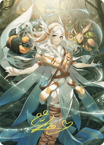 Greater Auramancy Anime Art Card - Gold Stamped Signature