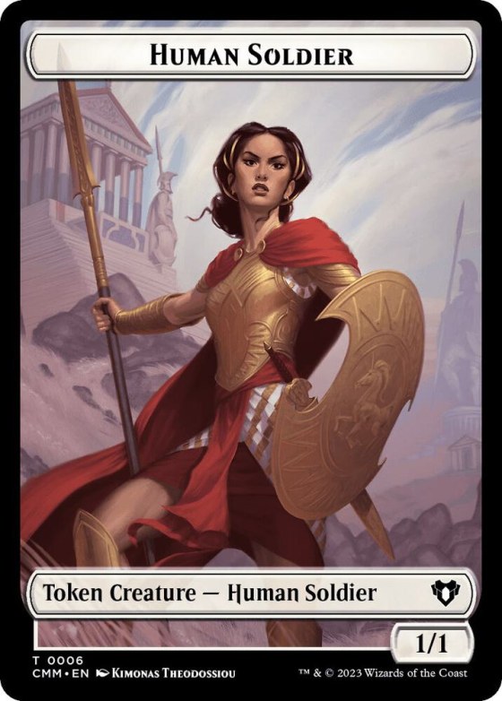 Human Soldier // Phyrexian Myr Double-Sided Token