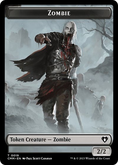 Zombie (0019) // Cat (0005) Double-Sided Token