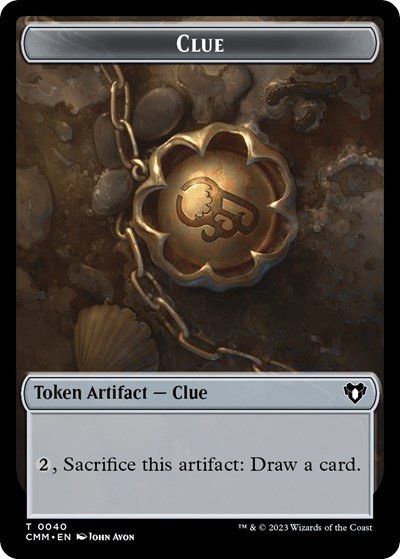 Clue // Zombie (0013) Double-Sided Token