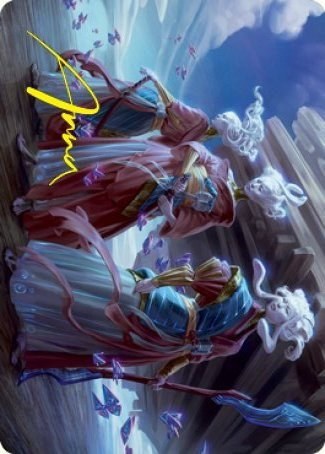 Guardians of Oboro Art Card - Gold Stamped Signature