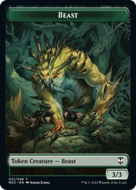 Beast // Saproling Double-Sided Token