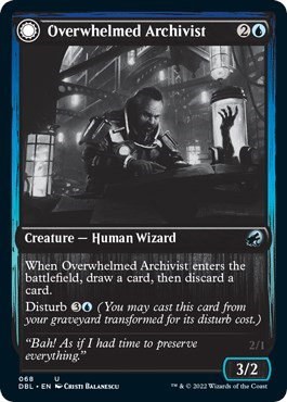 Overwhelmed Archivist - Foil