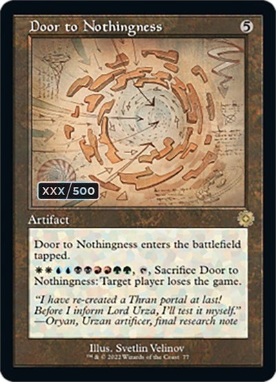 Door to Nothingness - Serial Numbered