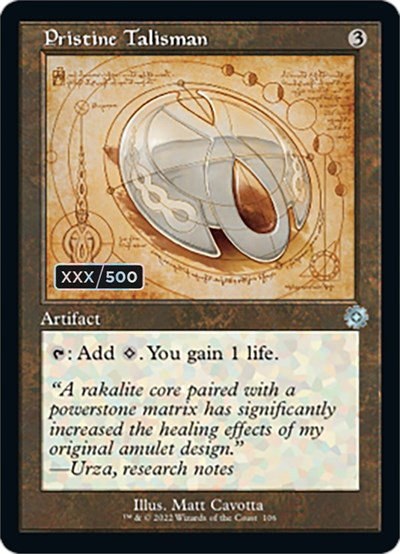Pristine Talisman - Serial Numbered