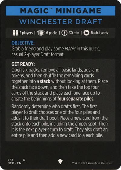 Magic Minigame: Winchester Draft - Normal Magic Minigame Winchest