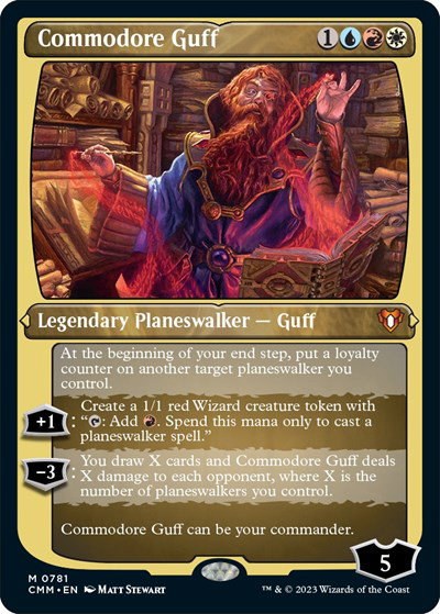 Commodore Guff (Display Commander) (Foil Etched) - Thick Stock