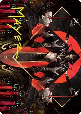 Gift of Fangs Art Card - Gold Stamped Signature