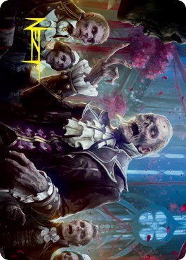 Undead Butler Art Card - Gold Stamped Signature