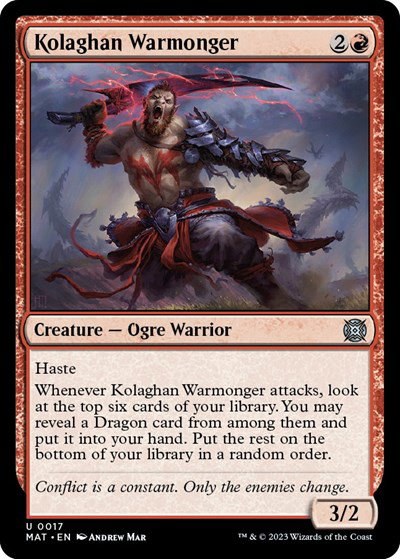 Kolaghan Warmonger - Foil