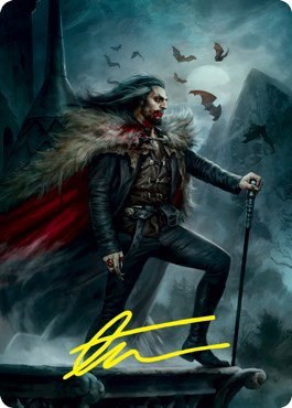 Dracula, Blood Immortal Art Card - Gold Stamped Signature