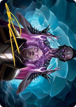 Mind Flayer Art Card - Gold Stamped Signature