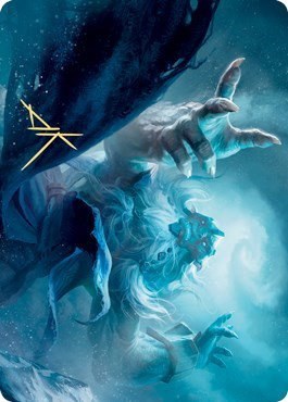 Cyclone Summoner Art Card - Gold Stamped Signature
