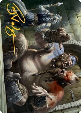 Ettin Art Card - Gold Stamped Signature