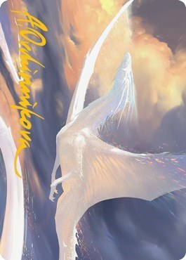 Timeless Dragon Art Card - Gold Stamped Signature