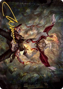 Delina, Wild Mage Art Card - Gold Stamped Signature